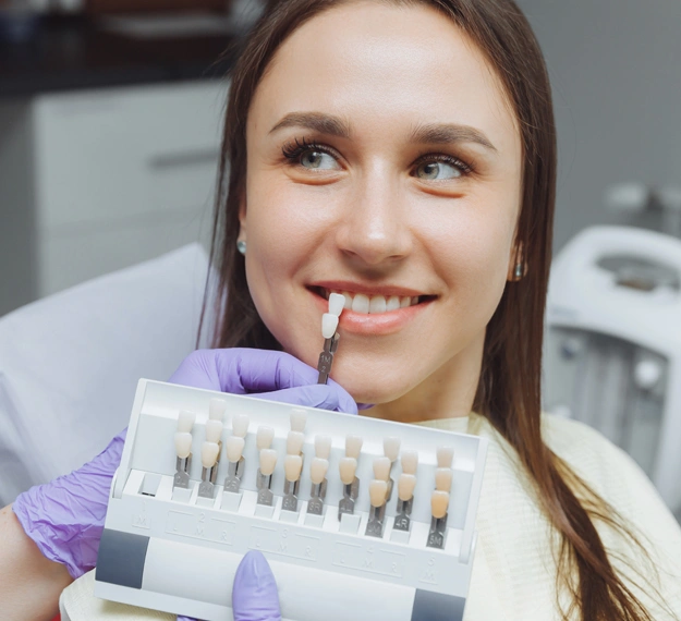 A girl who enhance her smile with Durable Dental Veneers Camarillo